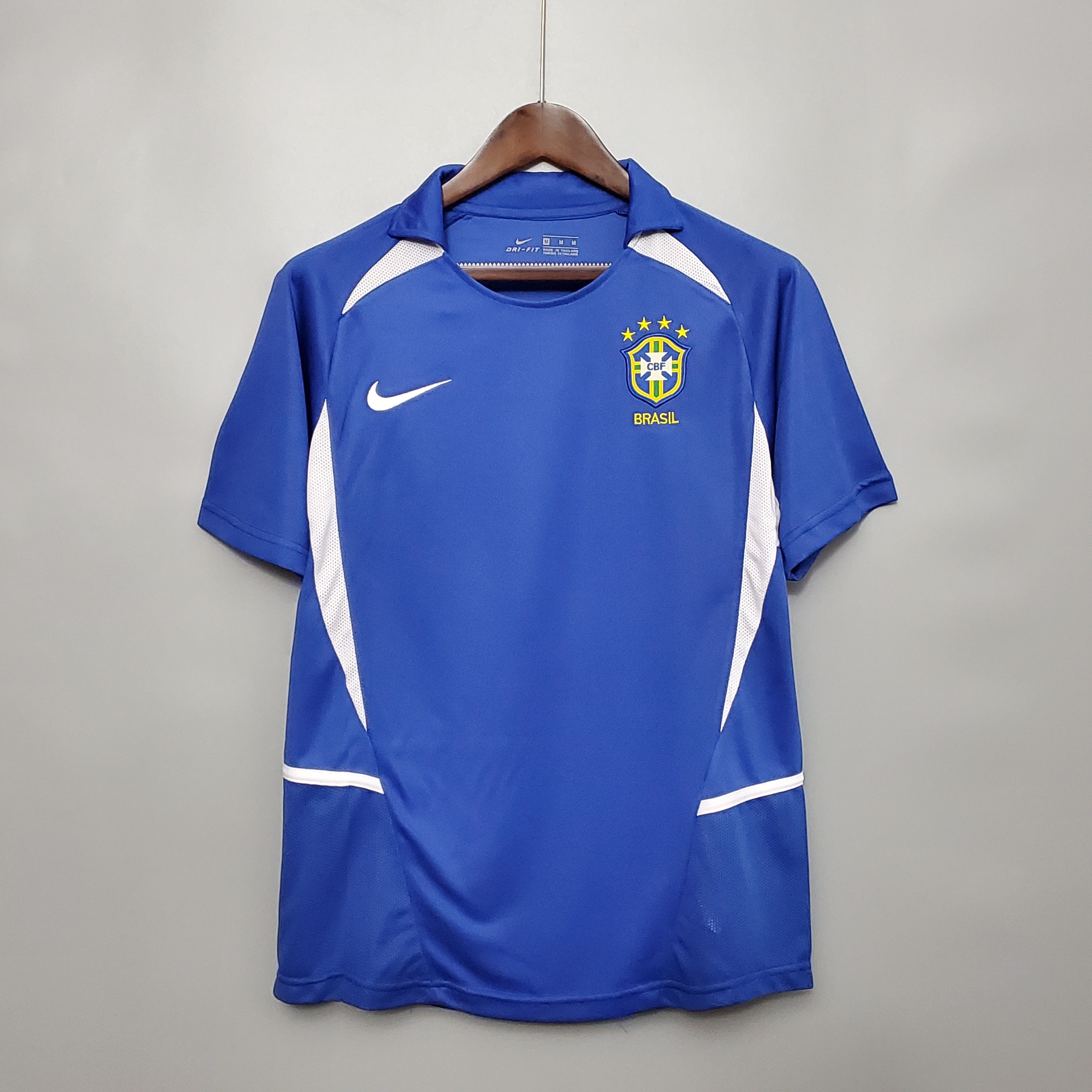 2002 Retro Brazil Soccer Jersey Away