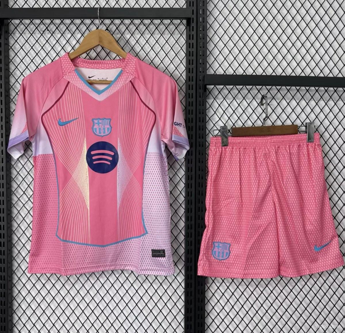2025/2026 Barcelona Pink Kids Jersey