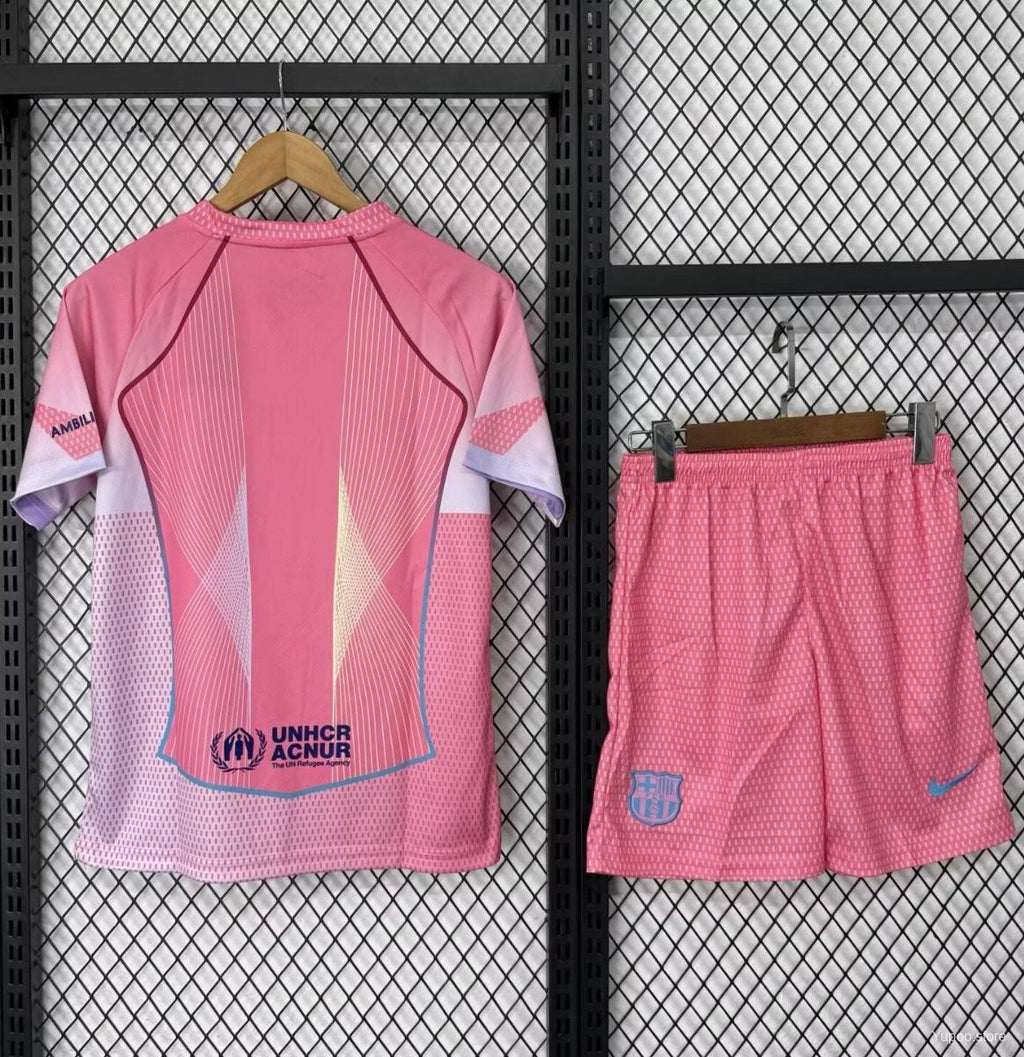 2025/2026 Barcelona Pink Kids Jersey