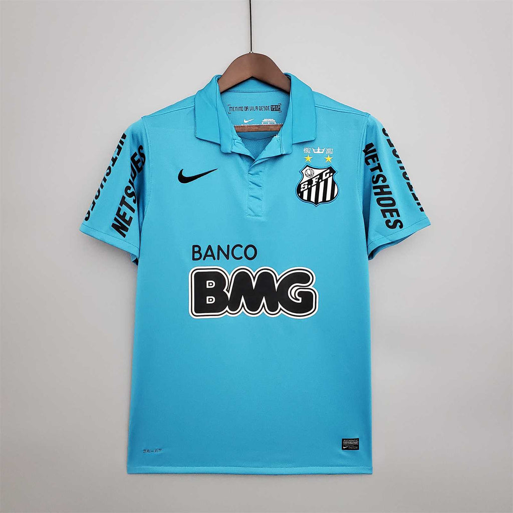 2012 Retro Santos Away Soccer Jersey