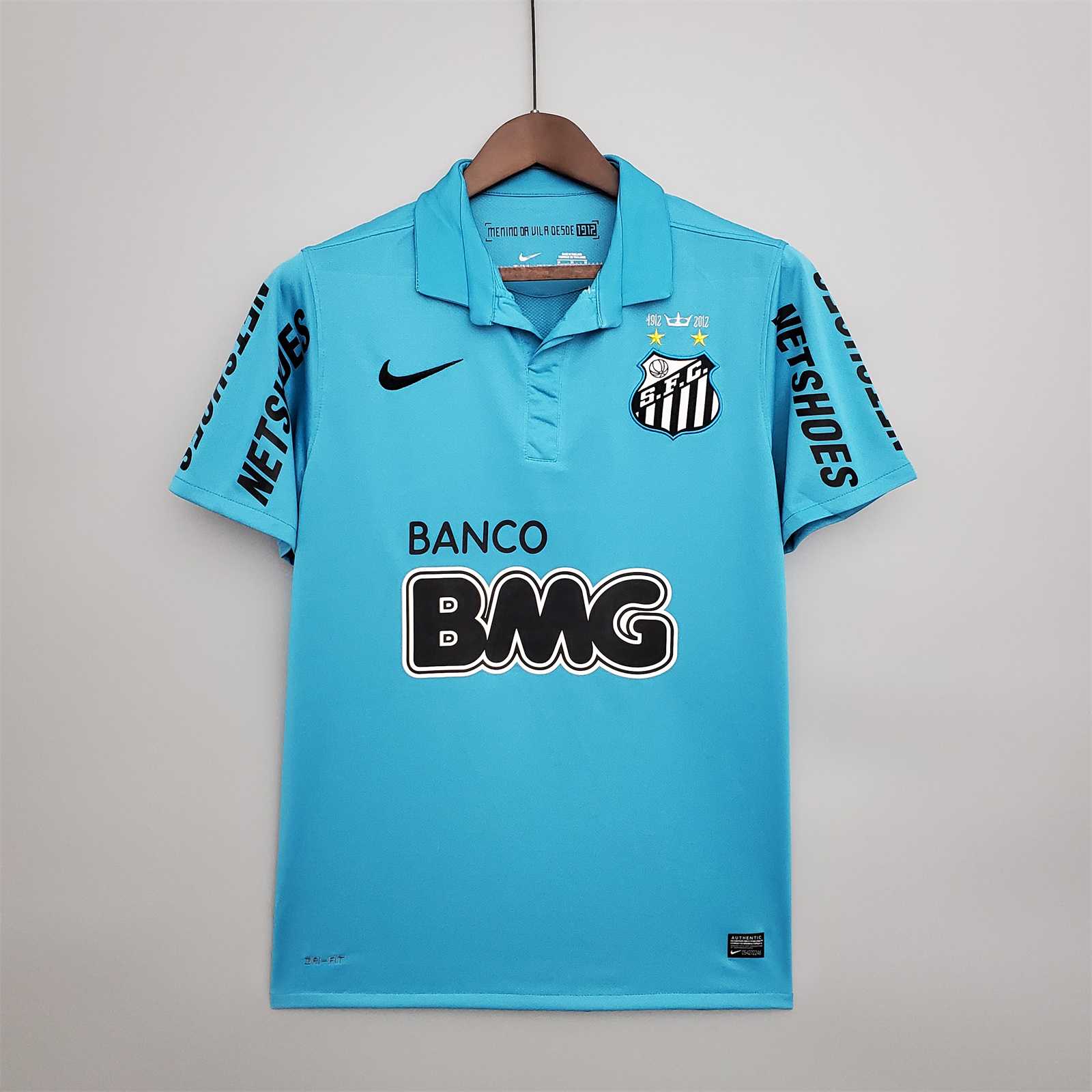 2012 Retro Santos Away Soccer Jersey